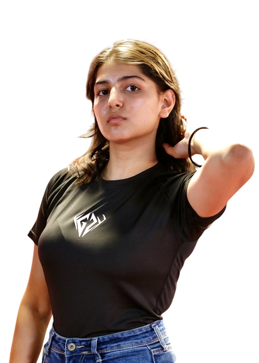 Black Gym Compression T-Shirt For Women