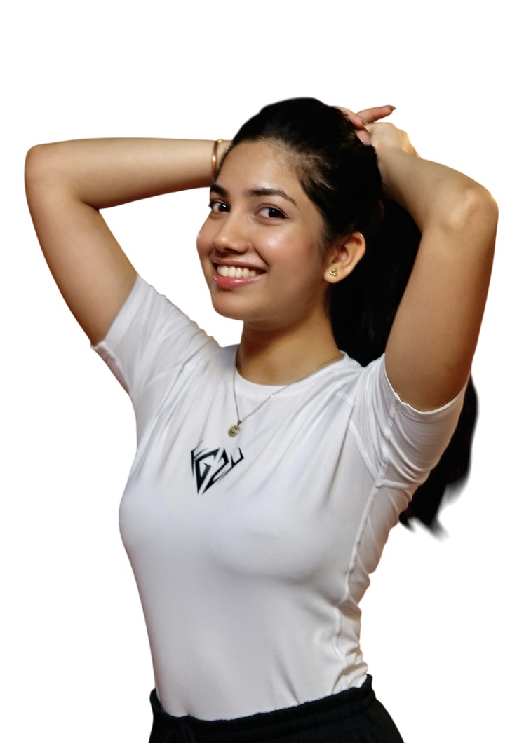 White Gym Compression T-Shirt For Women