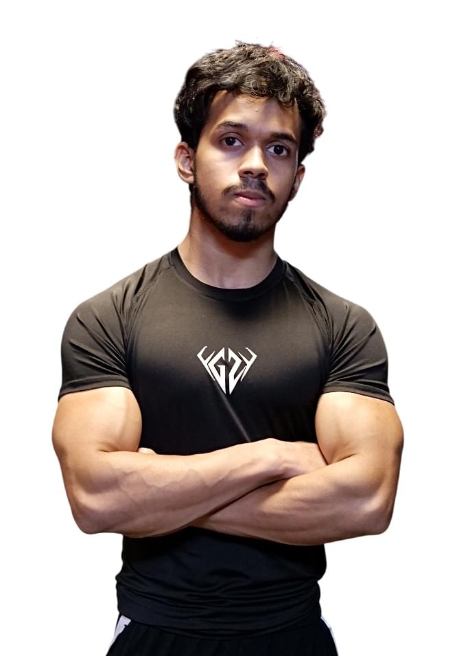 Black Gym Compression T-Shirt For Men