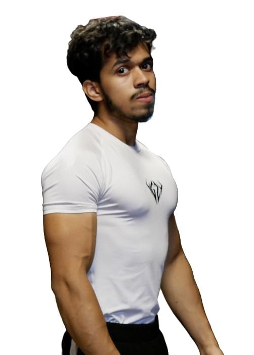 White Gym Compression T-Shirt For Men